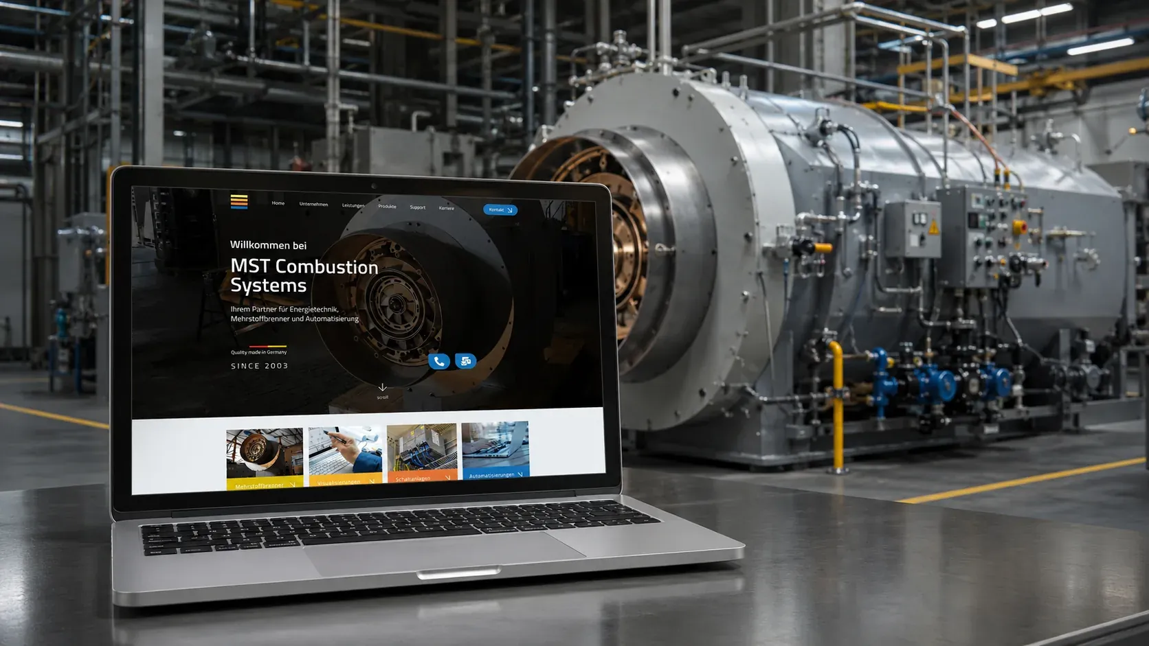 MST Combustion Systems – Referenzprojekt der Agentur Cateon