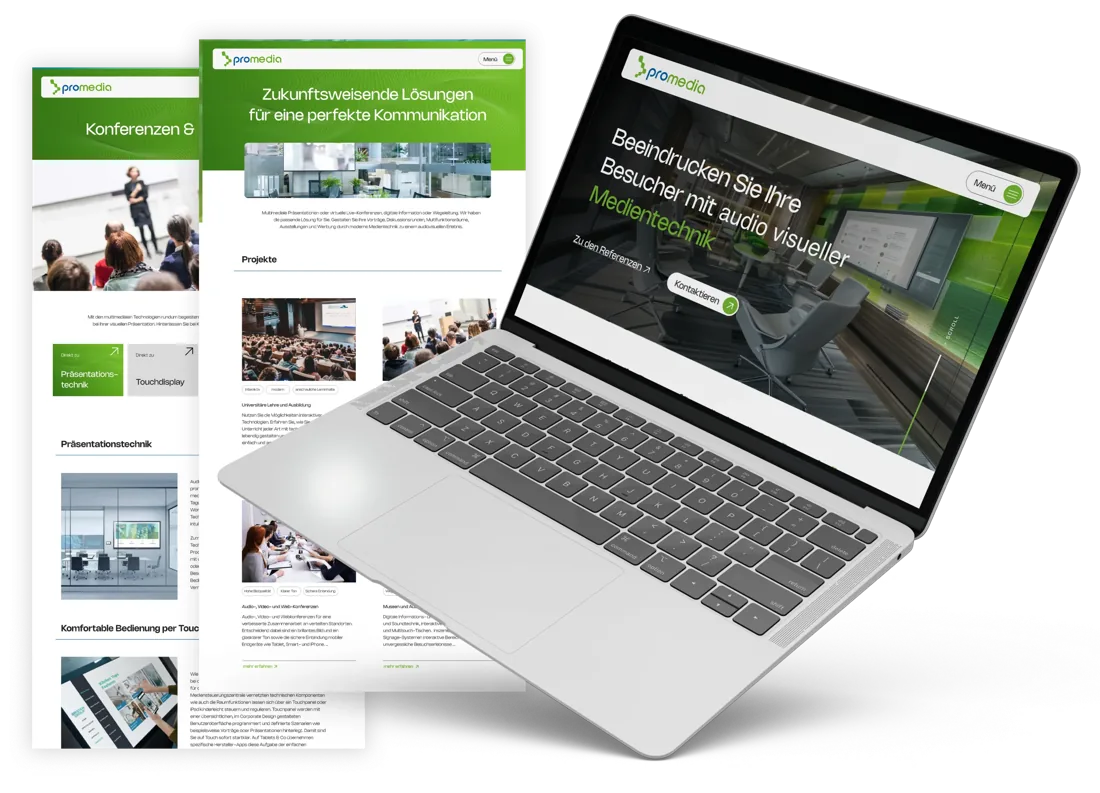 Mittelgroße Website – Cateon